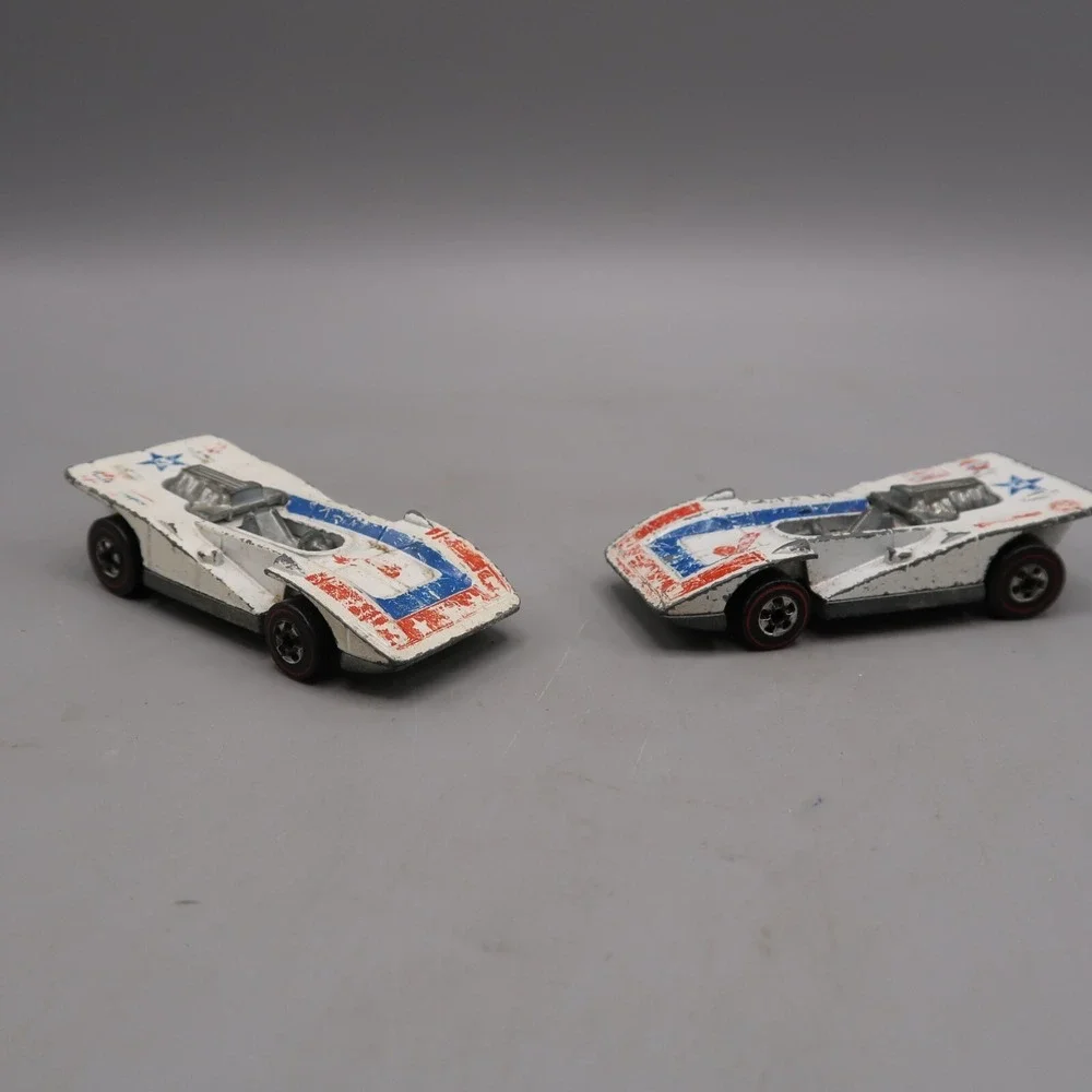 1973 Hot Wheels Redline STEAM ROLLER Flying Colors Mattel Hong Kong lot‎ of 2